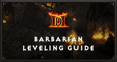 barbarian leveling build diablo 2.